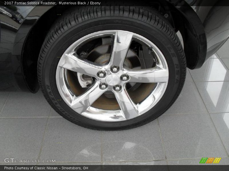 Mysterious Black / Ebony 2007 Pontiac Solstice Roadster