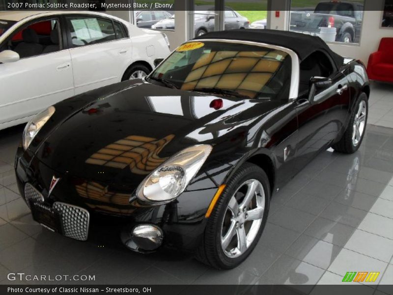 Mysterious Black / Ebony 2007 Pontiac Solstice Roadster