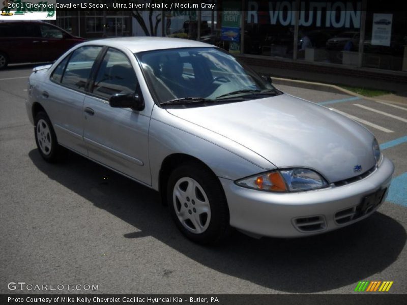Ultra Silver Metallic / Medium Gray 2001 Chevrolet Cavalier LS Sedan