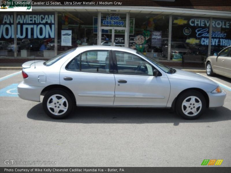 Ultra Silver Metallic / Medium Gray 2001 Chevrolet Cavalier LS Sedan