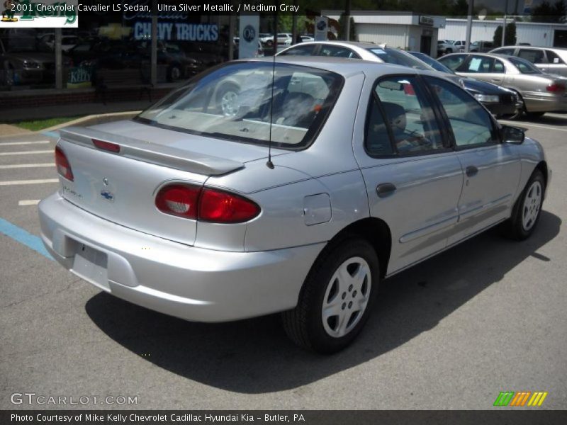 Ultra Silver Metallic / Medium Gray 2001 Chevrolet Cavalier LS Sedan