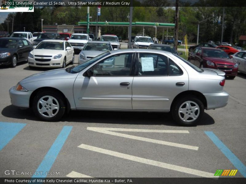 Ultra Silver Metallic / Medium Gray 2001 Chevrolet Cavalier LS Sedan
