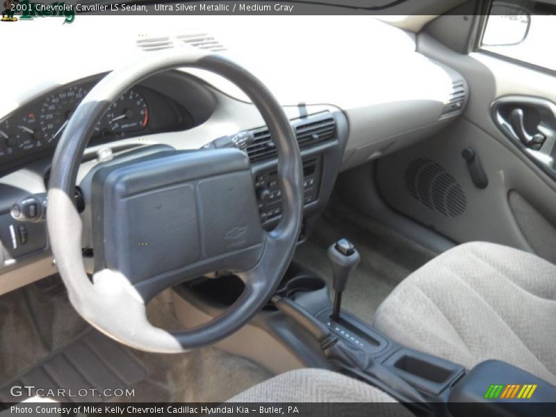 Ultra Silver Metallic / Medium Gray 2001 Chevrolet Cavalier LS Sedan
