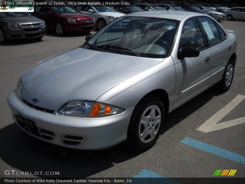Ultra Silver Metallic / Medium Gray 2001 Chevrolet Cavalier LS Sedan