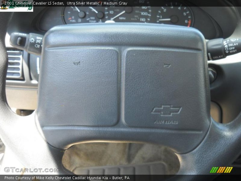Ultra Silver Metallic / Medium Gray 2001 Chevrolet Cavalier LS Sedan