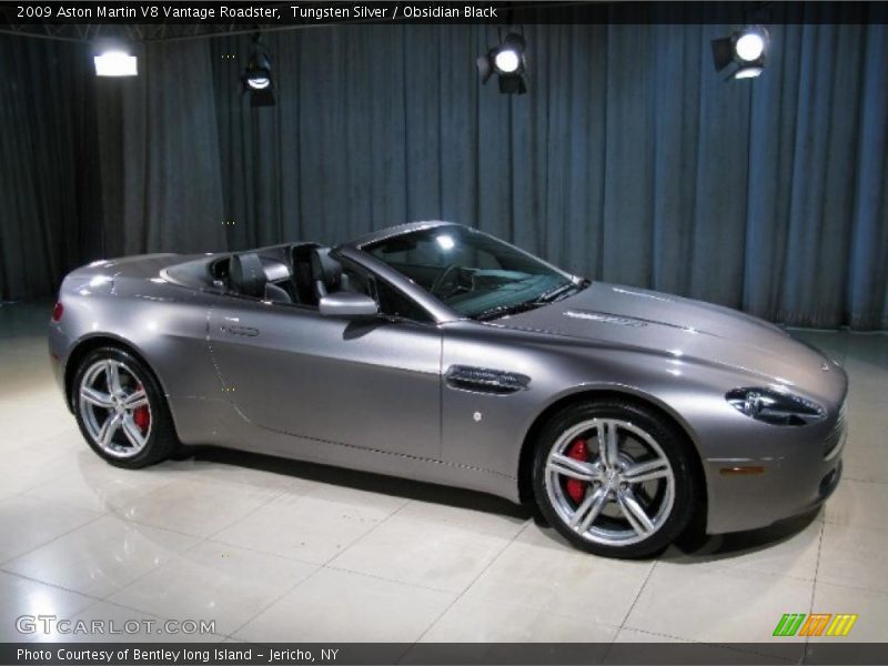 Tungsten Silver / Obsidian Black 2009 Aston Martin V8 Vantage Roadster