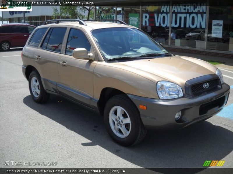 Sandstone / Beige 2003 Hyundai Santa Fe GLS 4WD