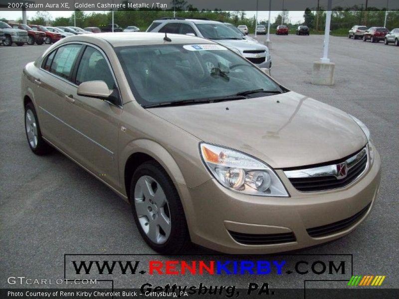 Golden Cashmere Metallic / Tan 2007 Saturn Aura XE
