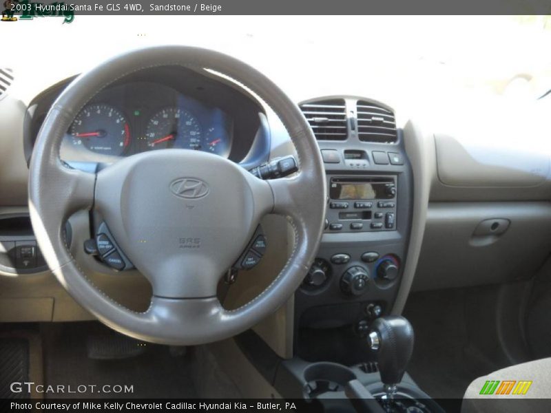 Sandstone / Beige 2003 Hyundai Santa Fe GLS 4WD