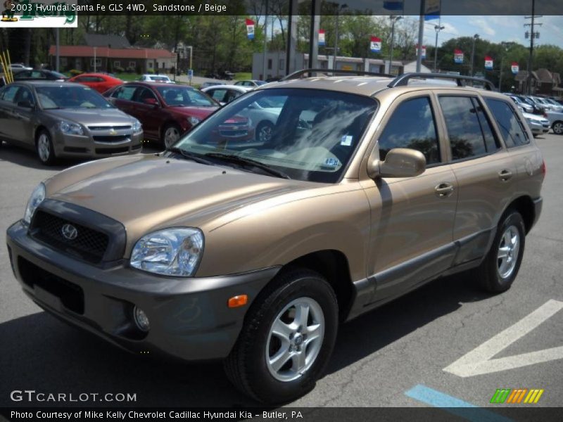 Sandstone / Beige 2003 Hyundai Santa Fe GLS 4WD