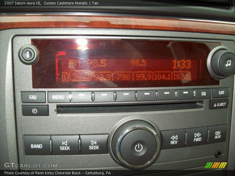Golden Cashmere Metallic / Tan 2007 Saturn Aura XE