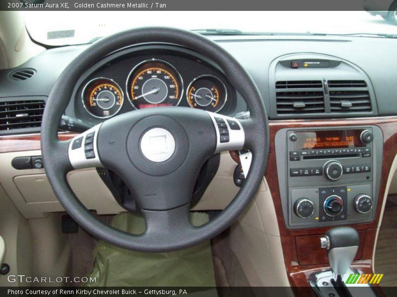 Golden Cashmere Metallic / Tan 2007 Saturn Aura XE