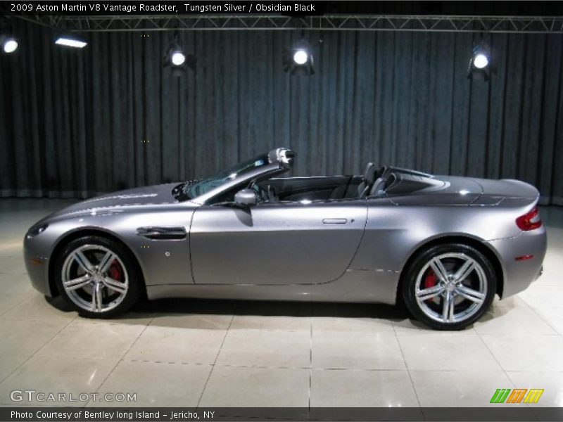 Tungsten Silver / Obsidian Black 2009 Aston Martin V8 Vantage Roadster