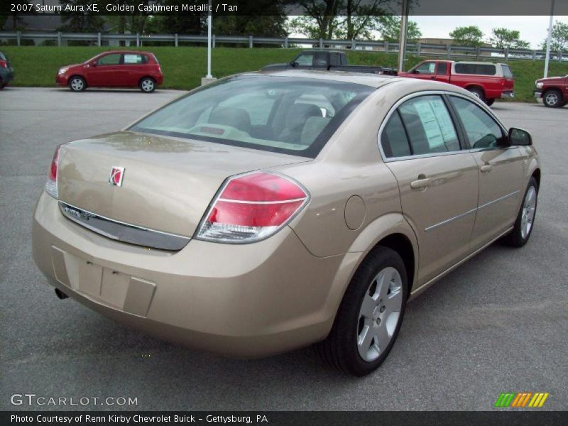 Golden Cashmere Metallic / Tan 2007 Saturn Aura XE