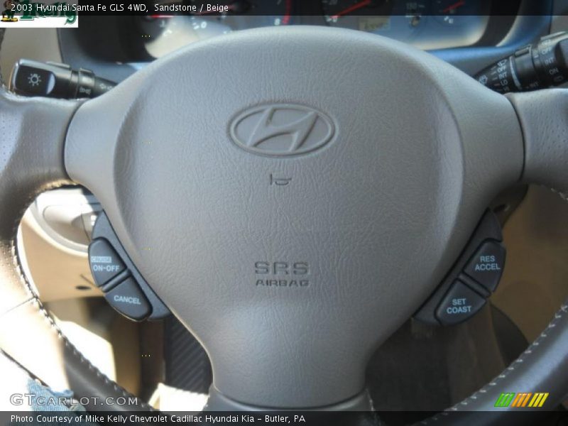 Sandstone / Beige 2003 Hyundai Santa Fe GLS 4WD