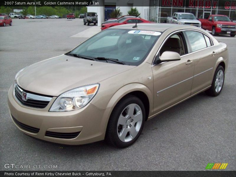 Golden Cashmere Metallic / Tan 2007 Saturn Aura XE