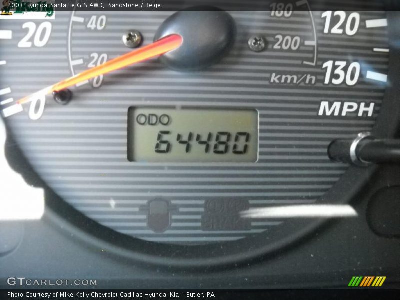 Sandstone / Beige 2003 Hyundai Santa Fe GLS 4WD