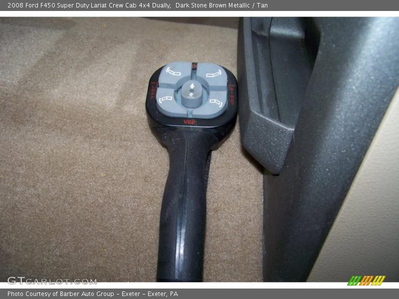 Dark Stone Brown Metallic / Tan 2008 Ford F450 Super Duty Lariat Crew Cab 4x4 Dually