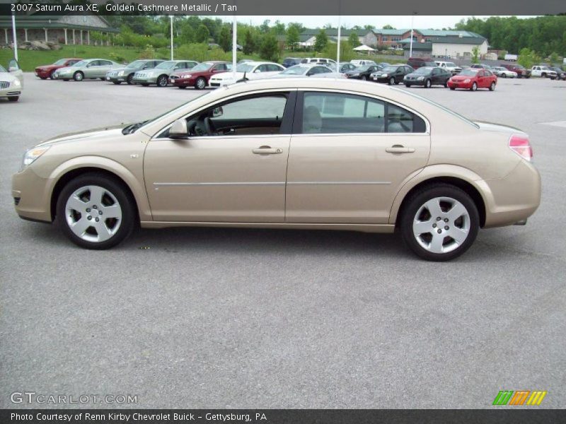 Golden Cashmere Metallic / Tan 2007 Saturn Aura XE