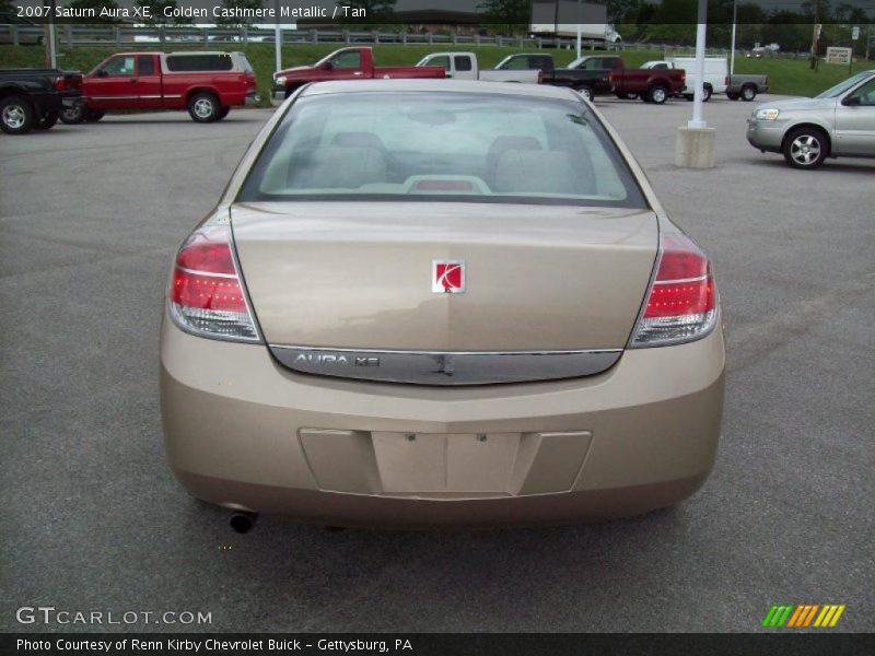 Golden Cashmere Metallic / Tan 2007 Saturn Aura XE