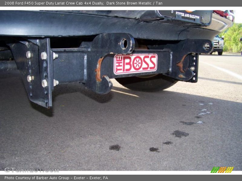 Dark Stone Brown Metallic / Tan 2008 Ford F450 Super Duty Lariat Crew Cab 4x4 Dually