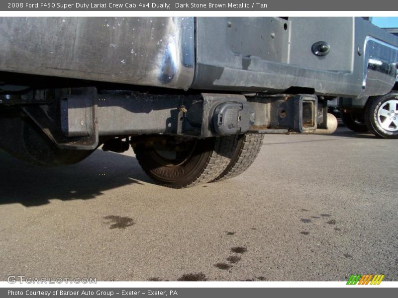 Dark Stone Brown Metallic / Tan 2008 Ford F450 Super Duty Lariat Crew Cab 4x4 Dually