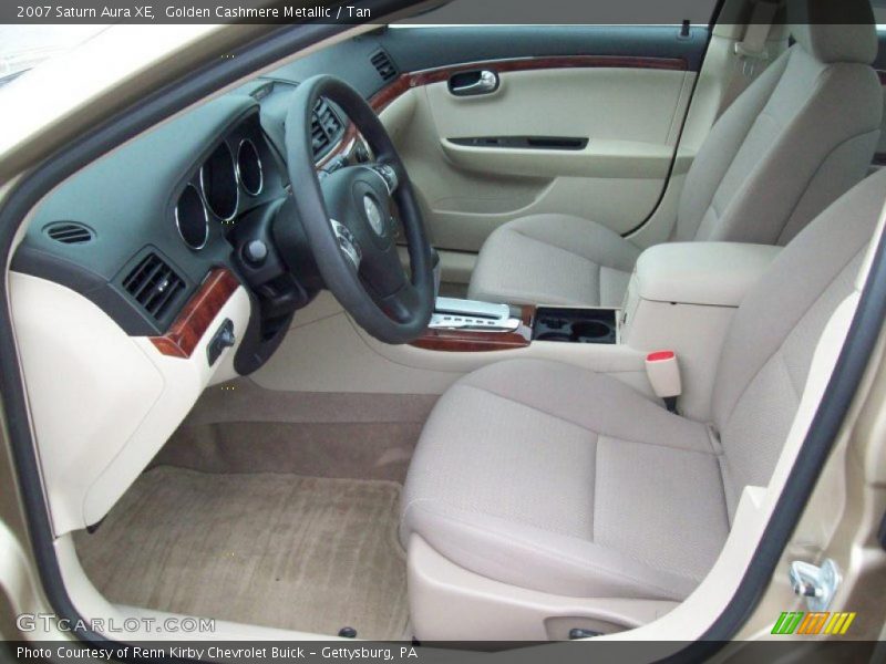 Golden Cashmere Metallic / Tan 2007 Saturn Aura XE