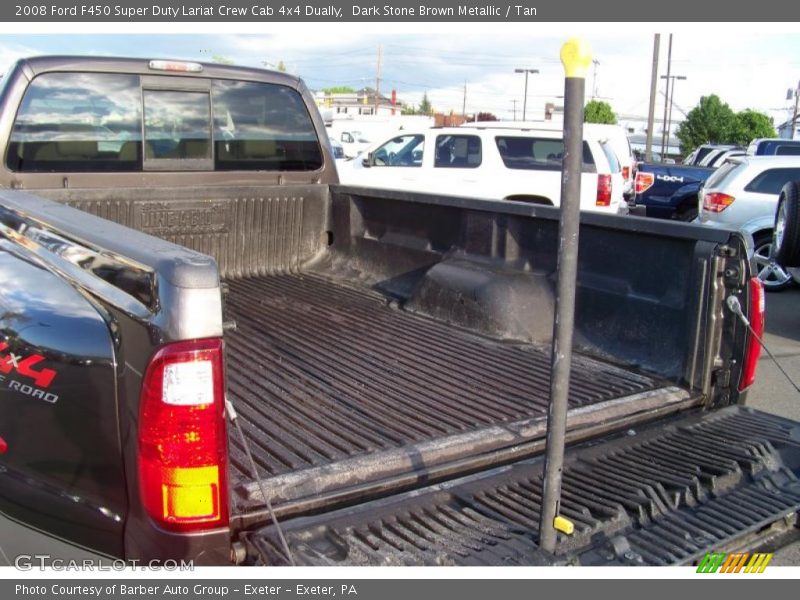 Dark Stone Brown Metallic / Tan 2008 Ford F450 Super Duty Lariat Crew Cab 4x4 Dually