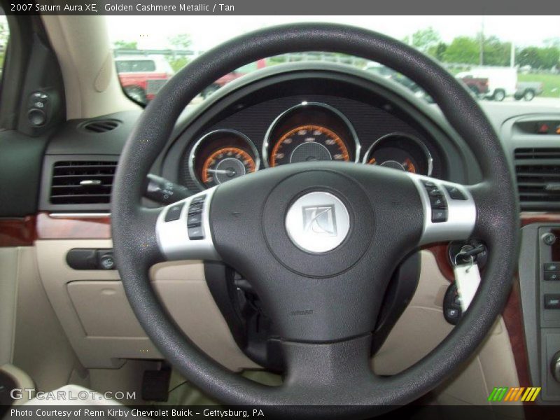 Golden Cashmere Metallic / Tan 2007 Saturn Aura XE