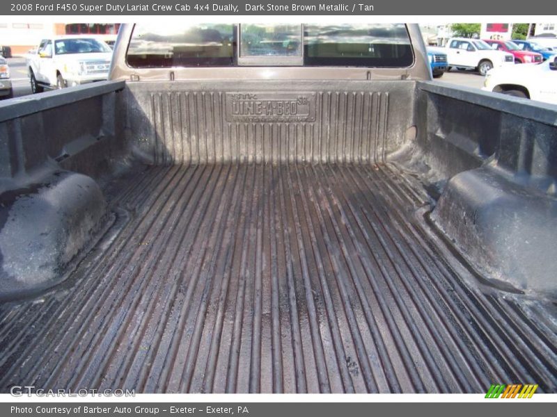 Dark Stone Brown Metallic / Tan 2008 Ford F450 Super Duty Lariat Crew Cab 4x4 Dually