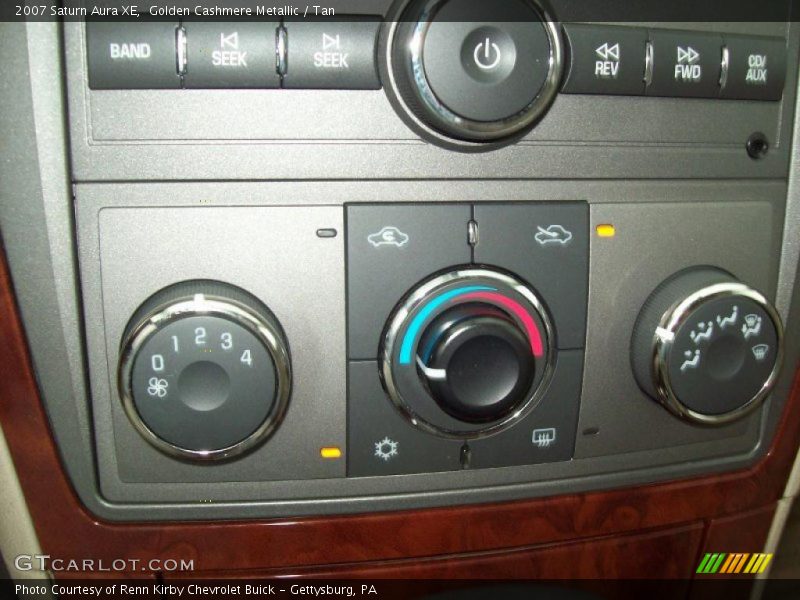 Golden Cashmere Metallic / Tan 2007 Saturn Aura XE