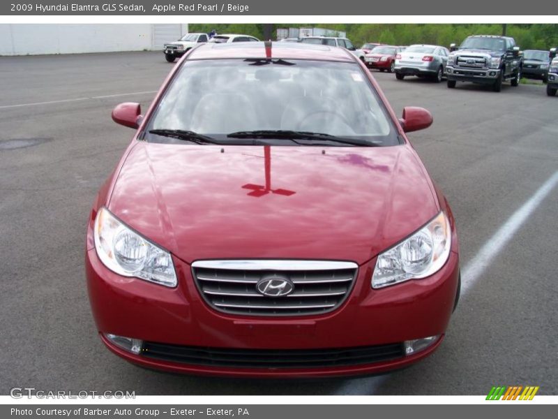 Apple Red Pearl / Beige 2009 Hyundai Elantra GLS Sedan