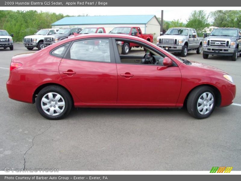 Apple Red Pearl / Beige 2009 Hyundai Elantra GLS Sedan