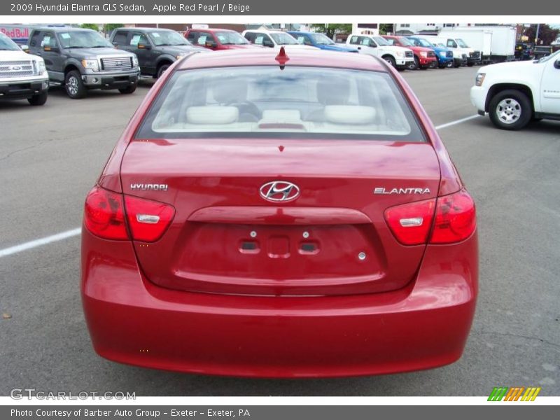 Apple Red Pearl / Beige 2009 Hyundai Elantra GLS Sedan