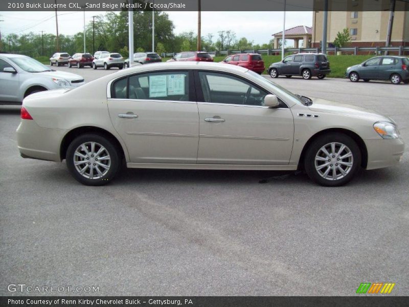 Sand Beige Metallic / Cocoa/Shale 2010 Buick Lucerne CXL