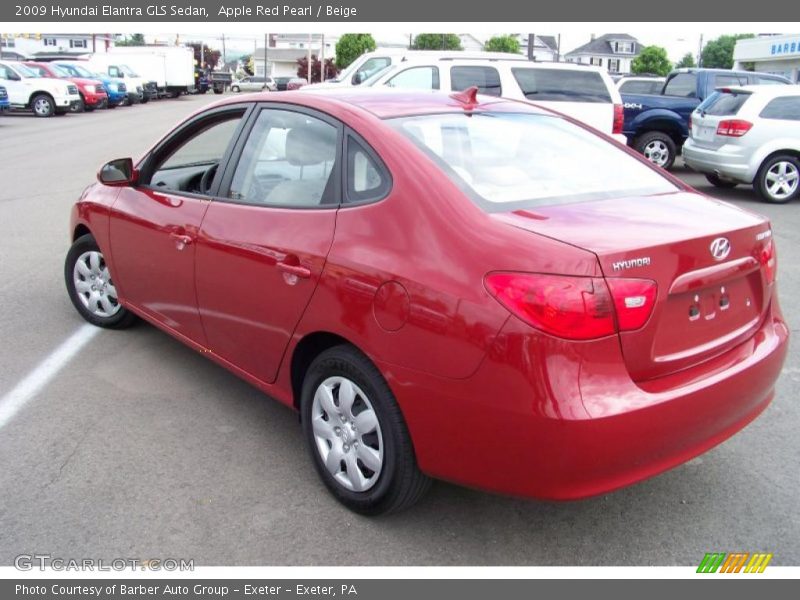 Apple Red Pearl / Beige 2009 Hyundai Elantra GLS Sedan