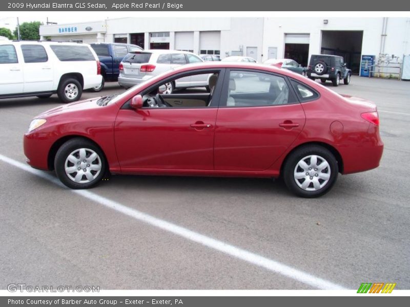 Apple Red Pearl / Beige 2009 Hyundai Elantra GLS Sedan