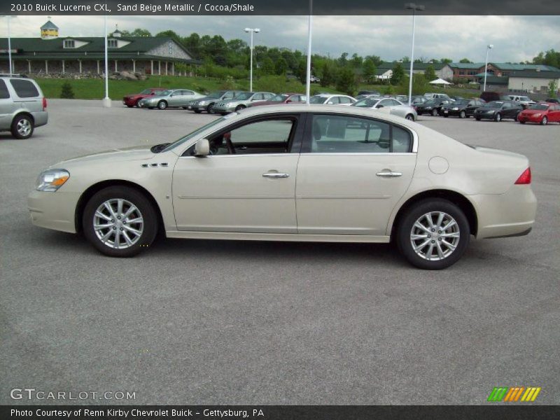 Sand Beige Metallic / Cocoa/Shale 2010 Buick Lucerne CXL