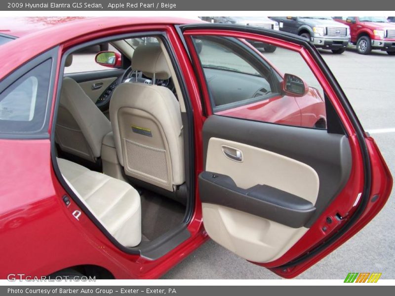 Apple Red Pearl / Beige 2009 Hyundai Elantra GLS Sedan