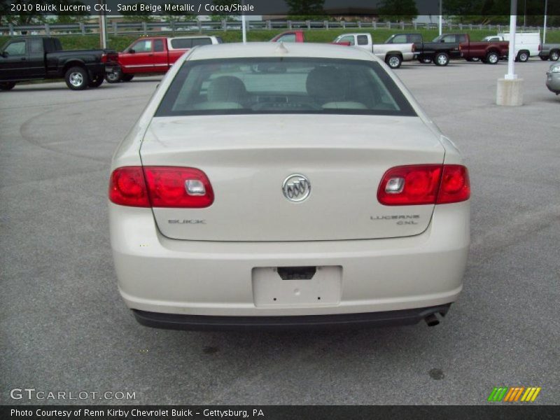 Sand Beige Metallic / Cocoa/Shale 2010 Buick Lucerne CXL