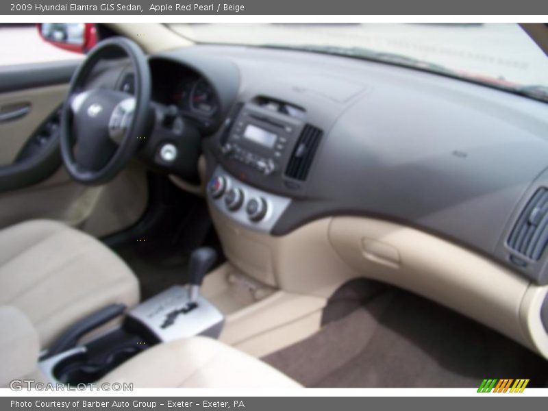 Apple Red Pearl / Beige 2009 Hyundai Elantra GLS Sedan