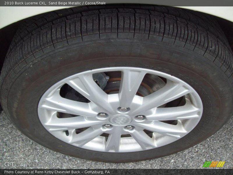 Sand Beige Metallic / Cocoa/Shale 2010 Buick Lucerne CXL