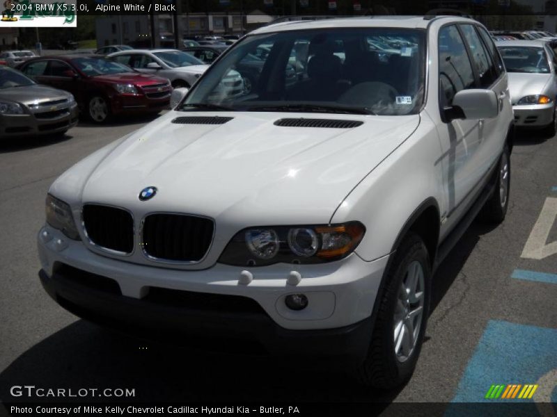 Alpine White / Black 2004 BMW X5 3.0i