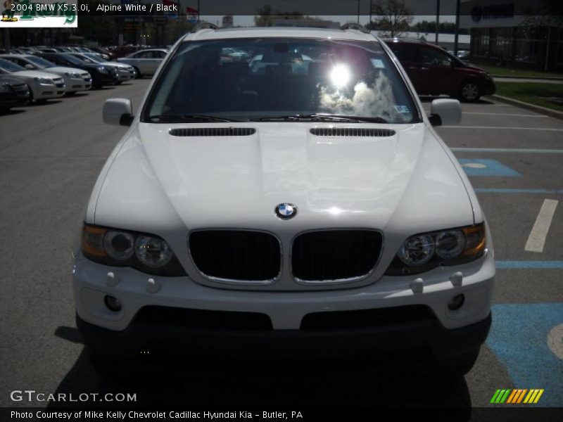 Alpine White / Black 2004 BMW X5 3.0i