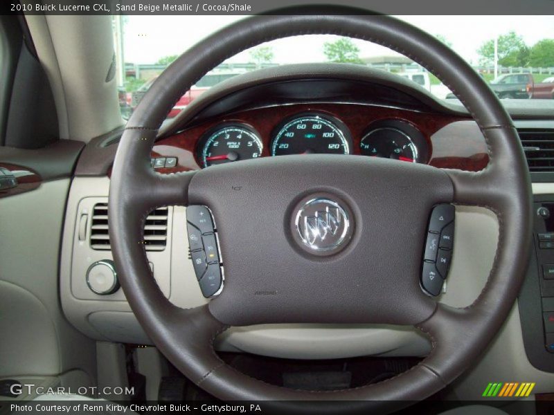 Sand Beige Metallic / Cocoa/Shale 2010 Buick Lucerne CXL