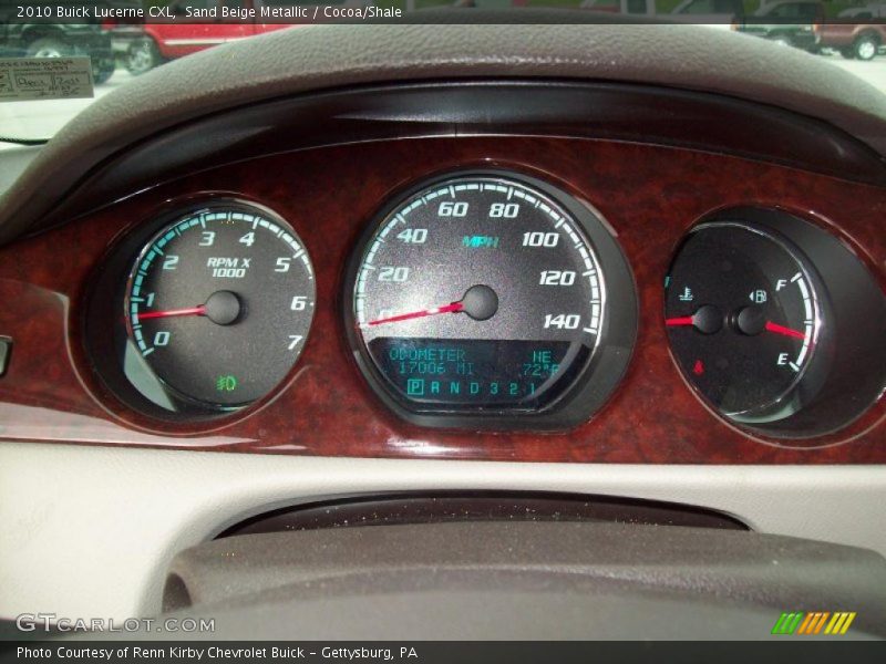 Sand Beige Metallic / Cocoa/Shale 2010 Buick Lucerne CXL
