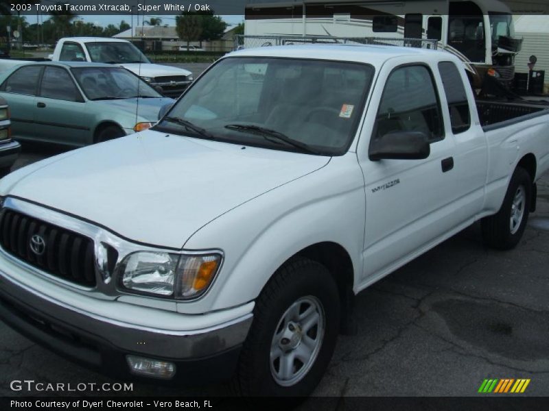 Super White / Oak 2003 Toyota Tacoma Xtracab