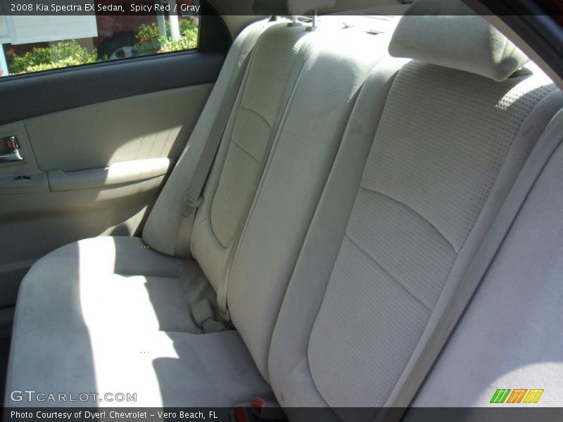 Spicy Red / Gray 2008 Kia Spectra EX Sedan