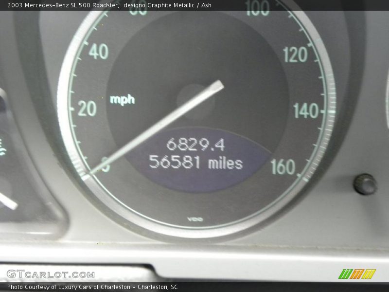 designo Graphite Metallic / Ash 2003 Mercedes-Benz SL 500 Roadster