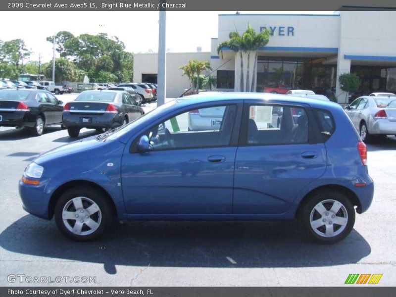 Bright Blue Metallic / Charcoal 2008 Chevrolet Aveo Aveo5 LS